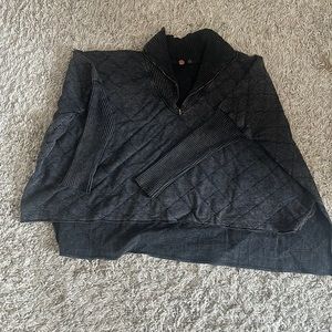 Free People one quilted 1/4 zip sweater.